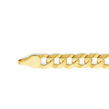 9ct Gold 50cm Solid Flat Close Curb Chain