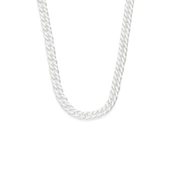 Silver 70cm Solid Double Curb Chain