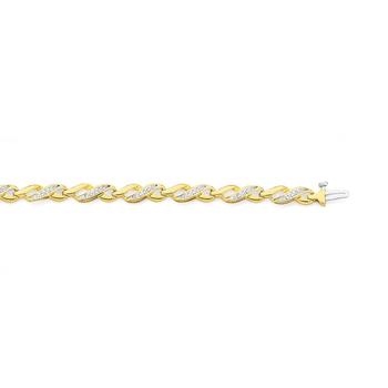 9ct Gold Diamond Infinity Bracelet