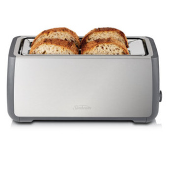 Long Slot Toaster 4 Slice Stainless Steel