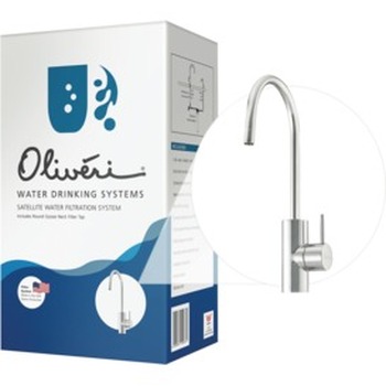 Satellite Water Filtration System With Round Goose Neck Filter Tap