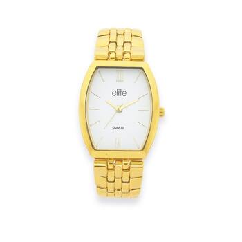 Elite Ladies Gold Tone Watch
