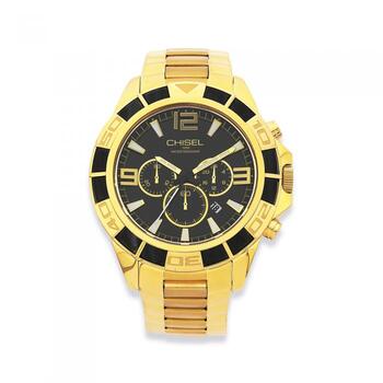 Chisel Mens Gold Tone Watch