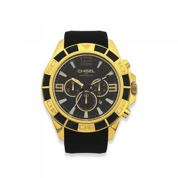 Chisel Mens Gold Tone 100M Water Resistant