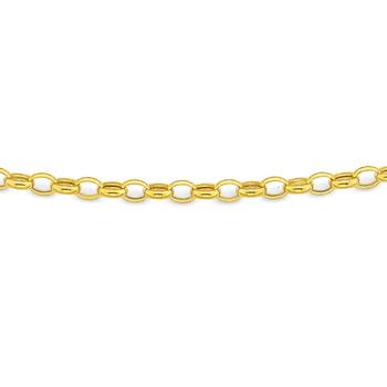 9ct Gold, 60cm Oval Belcher Chain