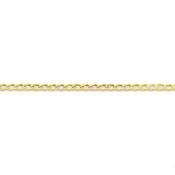 9ct 25cm Solid Curb Anklet