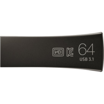 64GB USB3.1 Bar Plus Flash Drive Gray
