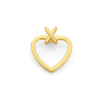 9ct Gold Open Heart Pendant