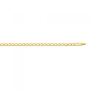 9ct Gold 50cm Solid Oval Curb Chain