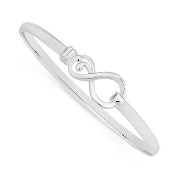 Sterling Silver Infinity Hook Top Bangle
