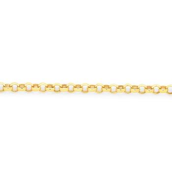 9ct Gold 45cm Solid Round Belcher Chain