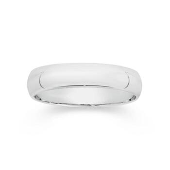 Silver 5mm Comfort Fit Band