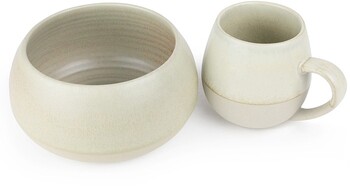 Morning Hugs Mug & Bowl 400ml / 1L 13.5oz / 33.8oz - Sage