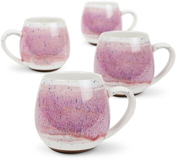 Hug Me Mug 4 Pack / 400ml 13.5oz - Mediterranean Reactive Pink
