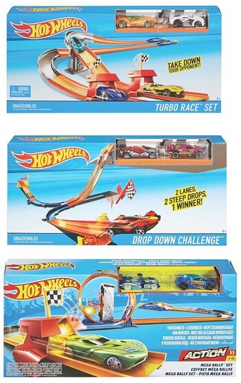 Assorted Hot Wheels Race Rally Track Set