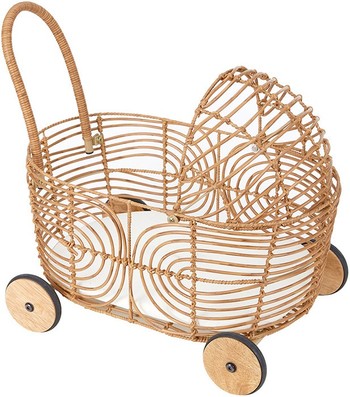 Faux Rattan Pram*