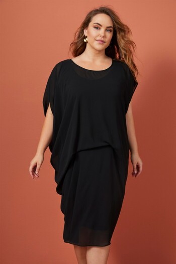 Sara Chiffon Pleat Dress