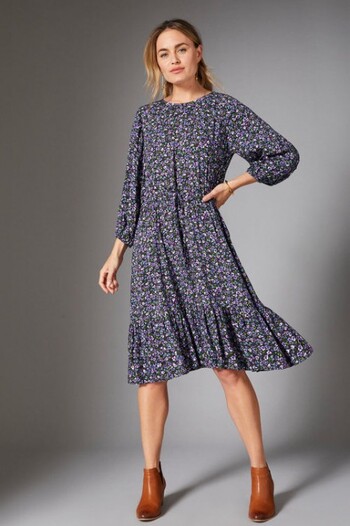 Capture Ruffle Hem Dress