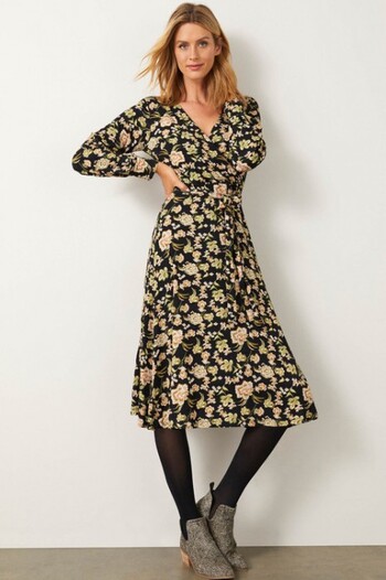 Capture Knit Wrap Dress