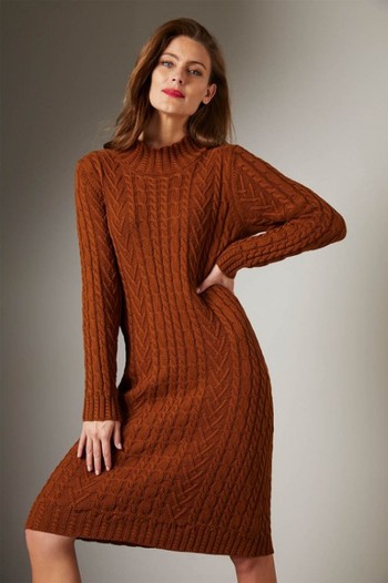 Grace Hill Cable Knit Dress