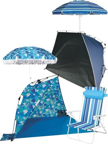 50% off Regular Price on Wanderer Beach Shelters, Umbrellas & Chairs