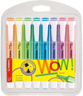 Stabilo Swing Cool Highlighter Assorted 8 Pack