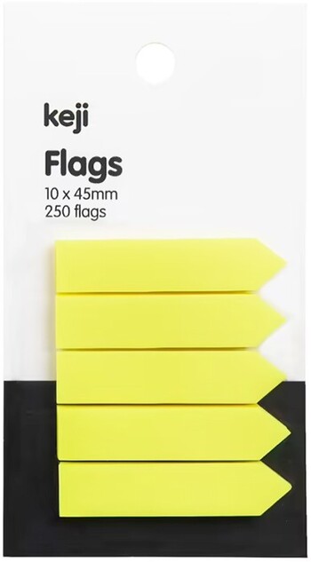 Keji Flags Yellow 5 Pack
