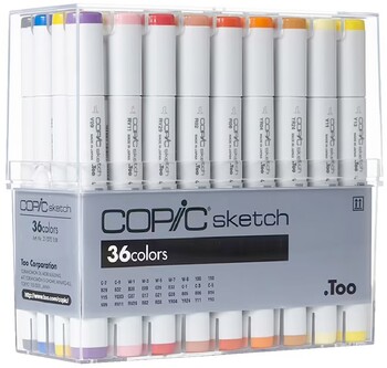 Copic Sketch Markers Assorted 36 Pack