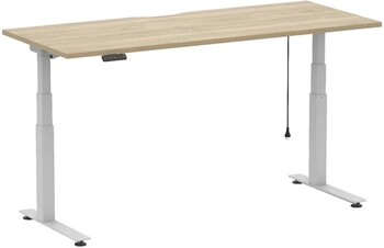 Stilford S2 Electric Sit Stand Desk 1800mm White/Oak