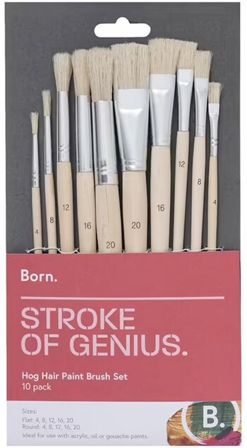 Born Hog Paintbrush 10 Pack