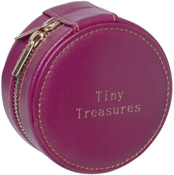 Otto Gold Zip Purse Tiny Treasures Berry