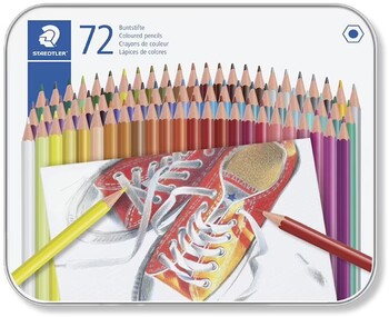 Staedtler Coloured Pencils Tin 72 Pack