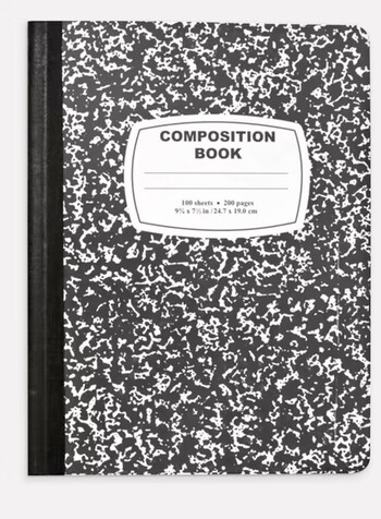 Composition Book Black