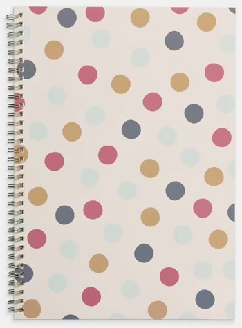 Keji A4 Notebook 160 Pages Multi Spot