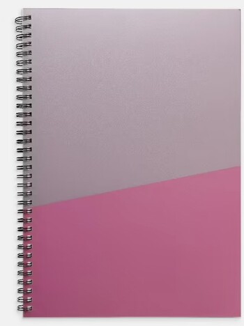 Otto A4 Spiral Notebook 200 Pages Purple/Pink