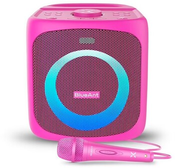 BlueAnt X4 Portable Bluetooth Mini Party Speaker Pink