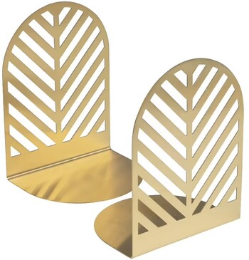 Otto Gold Metal Book Ends