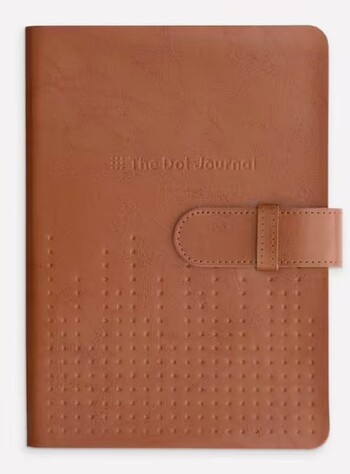 Otto A5 The Dot Journal Tan Leather