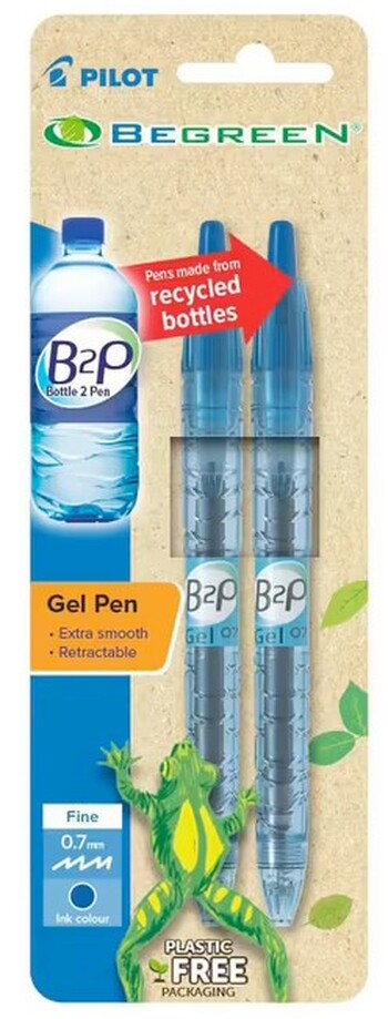 Pilot B2P Retractable Gel Pen 2 Pack