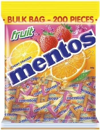 Mentos Fruit 200 Pack