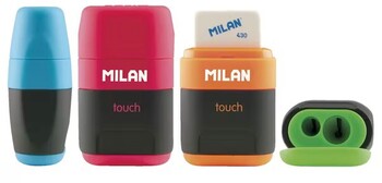 Milan Compact Touch 2 Hole Sharpener and Eraser