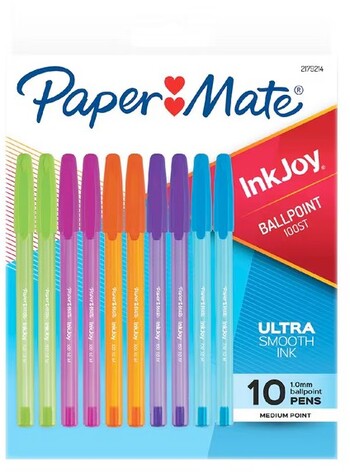 PaperMate InkJoy 100 Ballpoint Pens Fashion Assorted 10 Pack