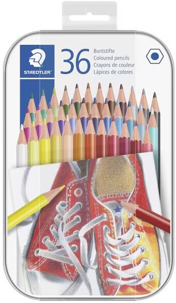 Staedtler Coloured Pencil Tin 36 Pack