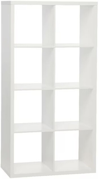 Horsen 8 Cube Bookcase White