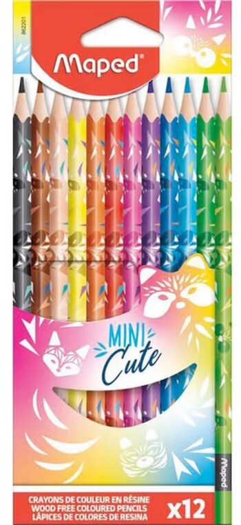 Maped Mini Cute Colour Pencils 12 Pack