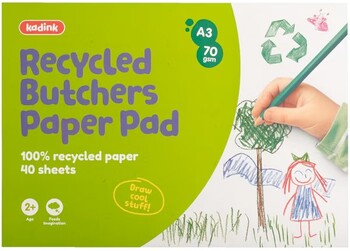 Kadink A3 100% Recycled Butchers Paper Pad 40 Sheets
