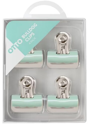 Otto Paper Clips 4 Pack Pastel Teal