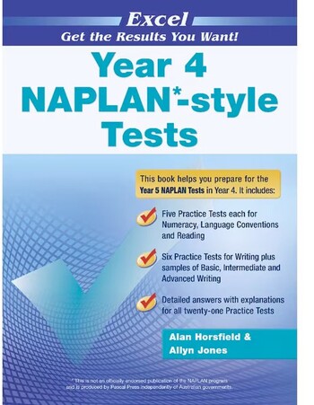 Excel NAPLAN Style Tests Year 4