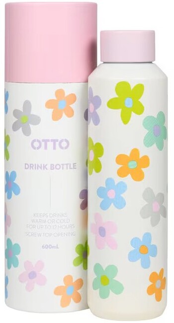 Otto Colour Therapy Floral Drink Bottle 600mL