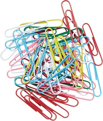 J.Burrows 50mm Paper Clips Assorted 200 Pack